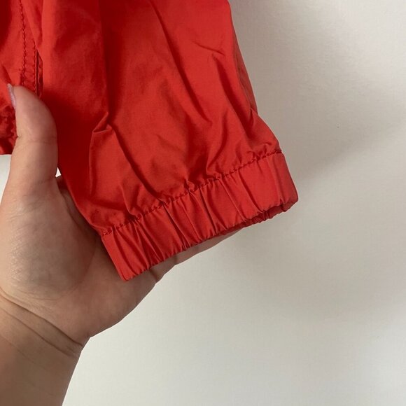 COACH Jacket Women Small Orange Hooded Full Zip Windbreaker Outdoor Designer - Picture 10 of 16